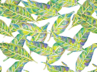 Suluboya Turuncu Çiçek ve Yapraklar. Çiçek Ayurveda deseni. Biyo Jasmin Kusursuz Şablon. Yaz Vintage Arkaplanı. Klasik Mavi ve Lush Lav Kırmızı Vibrant Sakura ve Jasmine Print.