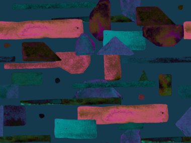 Bauhaus Kusursuz Düzen. Suluboya Geometrik Mor Çizgiler Tasarımı. Sanat Organik Geo Arkaplanı. Büyük Moda Asgari Baskı. Moda Eğlencesi Soyut Boyası Suluboya Renk Çizgileri.