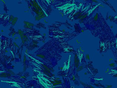 Yaratıcı Boya Başlığı. Sevimli Büyük Moda Geometrik Desen Mavi, Yatay Şablon İndigo Arkaplanı. Büyük Çağdaş Küçük Yazdırma. Soyut Boya Başlığı.