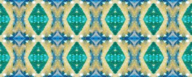 Ogee Kusursuz Doku. Ikat Deseni. Psikedelik Gökkuşağı Suluboya El Tekstil Çizimi. Yaratıcı Navajo Ikat Geçmişi. Aztek Geometrik Tekstil Sınırı Allover Organik Mayo Tasarımı. Coğrafi Döşeme. 