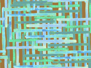 Bauhaus Kusursuz Düzen. Suluboya Geometrik Yeşil Teal Çizgileri Tasarımı. Sanat Organik Geo Arkaplanı. Büyük Olağandışı Asgari Parmak izi. Moda Eğlencesi Soyut Boyası Suluboya Renk Çizgileri.
