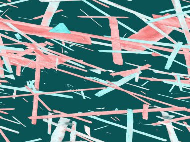 Bauhaus Kusursuz Düzen. Suluboya Geometrik İndigo, Mavi Çizgiler Tasarımı. Sanat Organik Geo Arkaplanı. Büyük Sanatsal Asgari Baskı. Moda Eğlencesi Soyut Boyası Suluboya Renk Çizgileri.