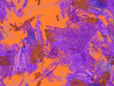 Yaratıcı Boya Başlığı. Yatay Şablon için Mor Arkaplanda Sevimli Büyük Çağdaş Geometrik Kusursuz Desen. Büyük Moda Asgari Baskı. Soyut Boya Başlığı.