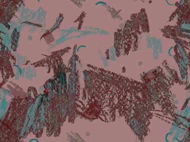 Güzel pastel boya dokusu. Kırmızı Üzerine Şirin Büyük Olağandışı Geometrik Desen, Yatay Şablon İçin Pembe Arkaplan. Büyük Moda Asgari Baskısı. Moda Boya Dokusu.