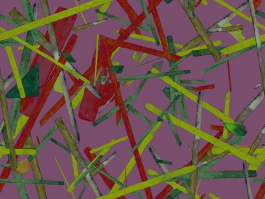 Bauhaus Kusursuz Düzen. Suluboya Geometrik Kırmızı Pembe Çizgiler Tasarımı. Sanat Organik Geo Arkaplanı. Büyük Moda Asgari Baskı. Moda Eğlencesi Soyut Boyası Suluboya Renk Çizgileri.