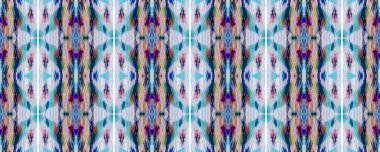 Suluboya shibori dokusu. Boho tarzı süs. Mavi ve kırmızı arkaplan. Batik fayans. İndigo ve beyaz geometrik süs. Kusursuz kravat izi. Boya desenli. El çizimi shibori baskısı.