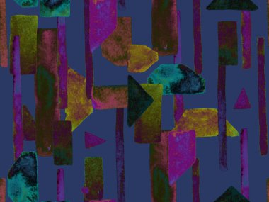 Bauhaus Kusursuz Düzen. Suluboya Geometrik Mor Çizgiler Tasarımı. Sanat Organik Geo Arkaplanı. Büyük Sanatsal Asgari Baskı. Moda Eğlencesi Soyut Boyası Suluboya Renk Çizgileri.