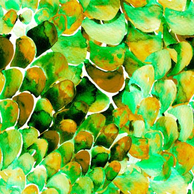 Bilge Yeşil Yılan Kusursuz Şablon. Suluboya El Çizilmiş Piton Yazısı. Kobra Derisi Egzotik Doku. Geometrik Yılan Arkaplanı. Zehir ve Yılan derisi. Suluboya El Boyalı Döşeme Deseni.