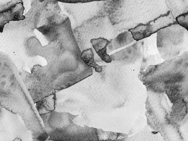 Tek renkli ve gri ölçekli Geometrik Suluboya Kumaş Tasarımı. Sıvı, dikişsiz kiremit. Suluboya kusursuz desen. Soyut Doku Arkaplanı. Klasik Doku İllüstrasyonu. Psikedelik Kağıt.