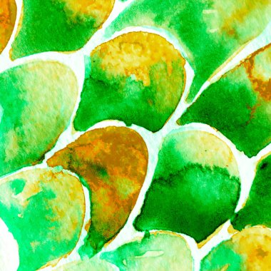 Deniz köpüğü yeşili Yılan Tasarımı. Suluboya El Çizilmiş Piton Yazısı. Kobra Derisi Egzotik Doku. Geometrik Yılan Arkaplanı. Zehir ve Yılan derisi. Suluboya El Boyalı Arkaplan.