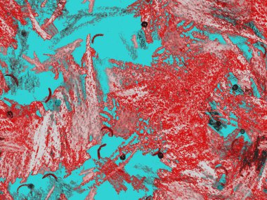 Modern Yazı Başlığı. Kırmızı, Yeşil, Mavi, Mavi Yatay Şablon Üzerine Şirin Büyük Modern Geometrik Kusursuz Desen. Büyük Çağdaş Asgari Yazdırma. Tebeşir Yazı Başlığı.