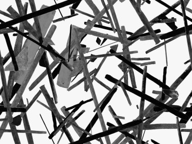 Bauhaus Kusursuz Düzen. Suluboya Geometrik Siyah ve Beyaz Çizgiler Tasarımı. Sanat Organik Geo Arkaplanı. Büyük Moda Asgari Baskı. Moda Eğlencesi Soyut Boyası Suluboya Renk Çizgileri.