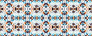 Terrazzo Kusursuz Desen. Beton Asgari Parmak izi. Geometrik Terrazo Duvar Kağıdı. Kaya tasviri dokusu. Soyut Taş Döşeme. Bej, Mavi ve Turuncu Granit fayans. Mozaik Yaz Arkaplanı.