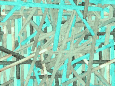 Bauhaus Kusursuz Düzen. Suluboya Geometrik Yeşil Teal Çizgileri Tasarımı. Sanat Organik Geo Arkaplanı. Büyük Çağdaş Küçük Yazdırma. Moda Eğlencesi Soyut Boyası Suluboya Renk Çizgileri.