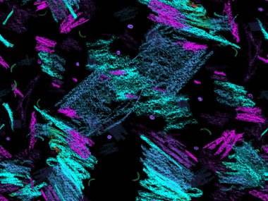 Soyut Başlık Deseni. Sevimli Büyük Moda Geometrik Kusursuz Mavi Şablon, Yatay Şablon İndigo Arkaplanı. Büyük Sanatsal Asgari Baskı. Sanatsal Başlık Deseni.
