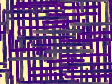 Bauhaus Kusursuz Düzen. Suluboya Geometrik Mor Çizgiler Tasarımı. Sanat Organik Geo Arkaplanı. Büyük Modern Asgari Baskı. Moda Eğlencesi Soyut Boyası Suluboya Renk Çizgileri.