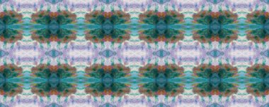 Mavi, Gri, Yeşil Pastel Eğlenceli Dikdörtgen İkat İlişkisi. Etnik Kusursuz Düzen. Suluboya Etnik Tasarım. Kilim Rastgele Halı dokusu. Boyalı fırça Aztek arka planı. Sembol Geometrik Mayo Şablonu. 