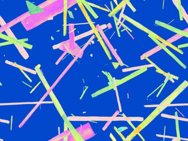 Bauhaus Kusursuz Düzen. Suluboya Geometrik İndigo, Mavi Çizgiler Tasarımı. Sanat Organik Geo Arkaplanı. Büyük Moda Asgari Baskı. Moda Eğlencesi Soyut Boyası Suluboya Renk Çizgileri.