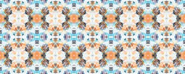 Terrazzo Kusursuz Desen. Beton Asgari Parmak izi. Geometrik Terrazo Duvar Kağıdı. Granit kiremit. Mozaik Yaz Arkaplanı. Kaya tasviri dokusu. Soyut Taş Döşeme. Bej, Mavi ve Turuncu