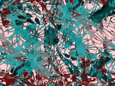 Püskürme izi yok. Yeşil suluboya fırça darbesi grunge tasarımı. Suluboya soyut sıçrama boyası tasarımı. Kademeli mürekkep lekeleri. Toprak sıçrama deseni. Sıvı damlayan fırça sonsuz iz. 