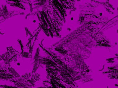 Yaratıcı Boya Başlığı. Yatay Şablon için Mor Arkaplan Üzerine Şirin Büyük Modern Geometrik Kusursuz Desen. Büyük Moda Asgari Baskı. Soyut Boya Başlığı.