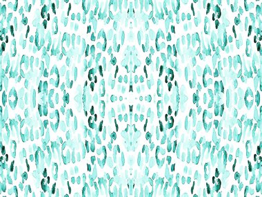 Mavi leopar desensiz Indigo deniz mavisi. Suluboya El Çita Yazısı. Vahşi Cilt Egzotik Doku. Geometrik Kürk arka planı. Leopar ve Jaguar Deri. Suluboya El Boyalı Cilt Deseni.