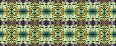 Boyalı fırça Aztek arka planı. Mavi, Kırmızı, Yeşil Pastel Eğlenceli Dikdörtgen İkat İlişkisi. Etnik Kusursuz Düzen. Sembol geometrik mayo deseni. Suluboya Etnik Tasarım. Kilim Halı Rastgele Dokusu. 