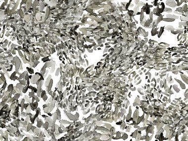 Siyah ve Beyaz Leopar desensiz. Suluboya El Çita Yazısı. Vahşi Cilt Egzotik Doku. Geometrik Kürk arka planı. Leopar ve Jaguar Deri. Suluboya El Boyalı Cilt Deseni.