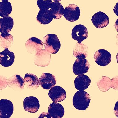 Tatlı geometrik suluboya deseni. Islak sıvı fırça boya arka planı. Soyut küre şablon tasarımı. Suluboya, en az mayolu halka şeklinde. Moda, basit bir süs. Modern mürekkep arkaplanı.