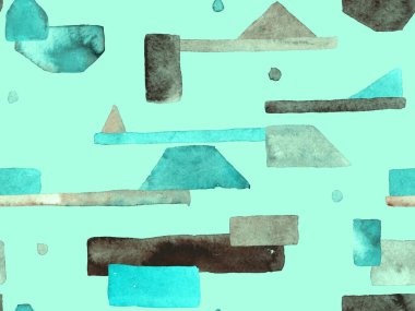 Bauhaus Kusursuz Düzen. Suluboya Geometrik Yeşil Teal Çizgileri Tasarımı. Sanat Organik Geo Arkaplanı. Büyük Moda Asgari Baskı. Moda Eğlencesi Soyut Boyası Suluboya Renk Çizgileri.