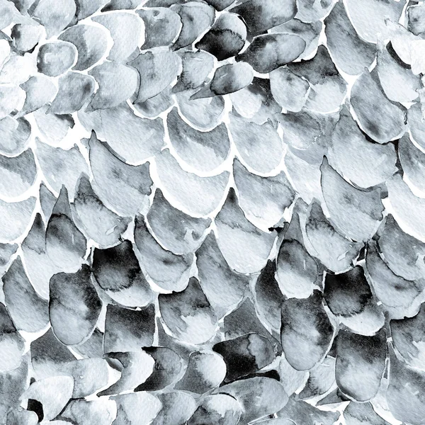 Tek Krom Yılanlı Kusursuz Şablon. Suluboya El Çizilmiş Piton Yazısı. Kobra Derisi Egzotik Doku. Geometrik Yılan Arkaplanı. Zehir ve Yılan derisi. Suluboya El Boyalı Döşeme Deseni.