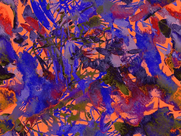 Tehlike izi yok. Mor suluboya fırça darbesi grunge tasarımı. Suluboya soyut sıçrama boyası tasarımı. Kademeli mürekkep lekeleri. Toprak sıçrama deseni. Sıvı damlayan fırça sonsuz iz. 