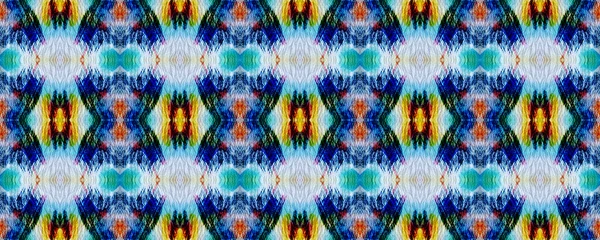 Boho tarzı süs. Mavi ve kırmızı arkaplan. Batik fayans. Boya desenli. El çizimi Shibori baskısı. Suluboya shibori dokusu. İndigo ve beyaz geometrik süs. Kusursuz kravat deseni.