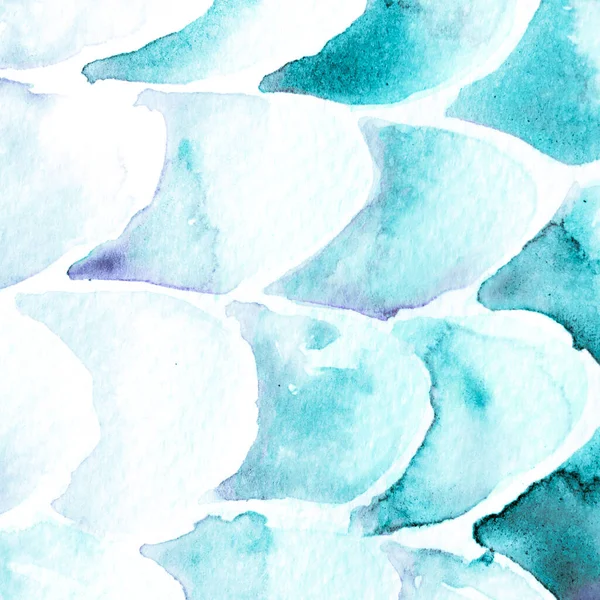 Turkuaz Mavi Yılan Tasarımı. Suluboya El Çizilmiş Piton Yazısı. Kobra Derisi Egzotik Doku. Geometrik Yılan Arkaplanı. Zehir ve Yılan derisi. Suluboya El Boyalı Arkaplan.