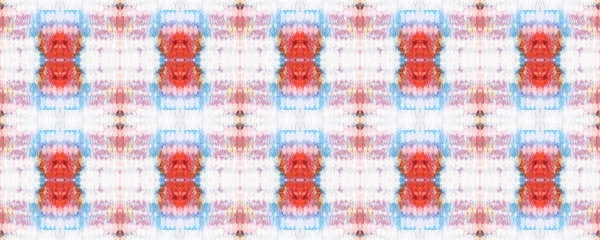 Kırmızı, bej ve mavi suluboya etnik tasarım. Boya fırçası Python arka planı. Sembol geometrik mayo deseni. Yılan Derisi Rastgele Doku. Etnik Kusursuz Düzen. Eğlenceli Dikdörtgen İkat Uyumu. 