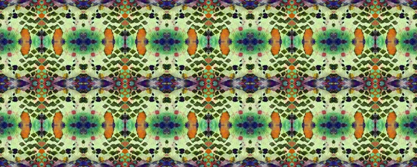 Boyalı fırça Aztek arka planı. Mavi, Kırmızı, Yeşil Pastel Eğlenceli Dikdörtgen İkat İlişkisi. Etnik Kusursuz Düzen. Sembol geometrik mayo deseni. Suluboya Etnik Tasarım. Kilim Halı Rastgele Dokusu. 