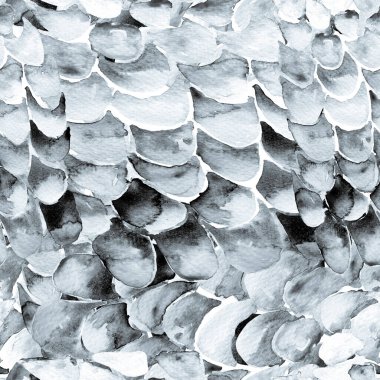 Tek Krom Yılanlı Kusursuz Şablon. Suluboya El Çizilmiş Piton Yazısı. Kobra Derisi Egzotik Doku. Geometrik Yılan Arkaplanı. Zehir ve Yılan derisi. Suluboya El Boyalı Döşeme Deseni.