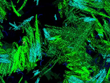 Soyut Başlık Deseni. Yatay Şablon İçin Yeşil Arkaplanda Sevimli Büyük Modern Geometrik Kusursuz Desen. Büyük Yaratıcı Asgari Baskı. Sanatsal Başlık Deseni.