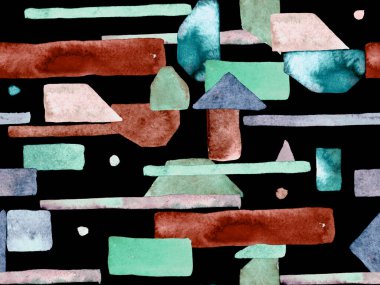 Bauhaus Kusursuz Düzen. Suluboya Geometrik İndigo, Mavi Çizgiler Tasarımı. Sanat Organik Geo Arkaplanı. Büyük Çağdaş Asgari Yazdırma. Moda Eğlencesi Soyut Boyası Suluboya Renk Çizgileri.