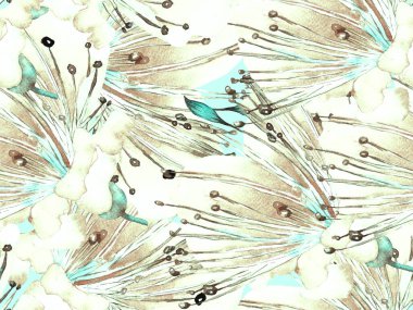 Bold Floral Print. Mavi İndigo 'da Büyük Hawaii Kusursuz Parmak izi. Büyük Hawaii Bahar Kova Arısı Tutku Meyvesi Sonsuz Arka plan. Moda Kalın Çiçek Yazdırma.