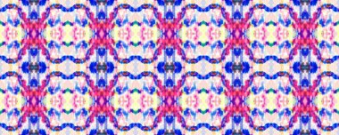 Aztek Geometrik Tekstil Sınırı Psikedelik Gökkuşağı Ogee Dikensiz Doku. Ikat Deseni. Allover Organik Mayo Tasarımı. Geo Ogee Tile. Suluboya El Tekstil. Yaratıcı Navajo Ikat Arkaplanı.