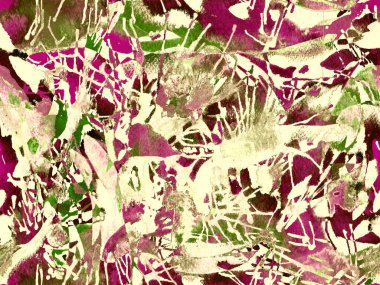 Tehlike izi yok. Mor suluboya fırça darbesi grunge tasarımı. Suluboya kaotik sıçrama boya tasarımı. Kademeli mürekkep lekeleri. Çamur tabakası. Sıvı damlayan fırça sonsuz iz. 