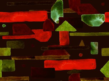 Bauhaus Kusursuz Düzen. Suluboya Geometrik Kırmızı Pembe Çizgiler Tasarımı. Sanat Organik Geo Arkaplanı. Büyük Sanatsal Asgari Baskı. Moda Eğlencesi Soyut Boyası Suluboya Renk Çizgileri.