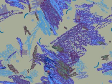 Güzel pastel boya dokusu. Sevimli Büyük Moda Geometrik Mavinin Kusursuz Şablonu, Yatay Şablon için İndigo Arkaplanı. Büyük Modern Asgari Baskı. Moda Boya Dokusu.