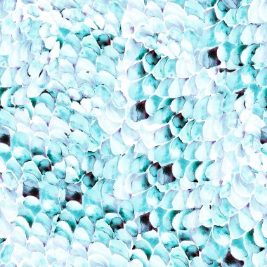 Mavi Turkuaz Yılan Kusursuz Şablon. Suluboya El Çizilmiş Piton Yazısı. Kobra Derisi Egzotik Doku. Geometrik Yılan Arkaplanı. Zehir ve Yılan derisi. Suluboya El Boyalı Döşeme Deseni.