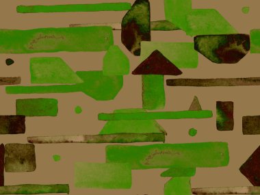 Bauhaus Kusursuz Düzen. Suluboya Geometrik Yeşil Teal Çizgileri Tasarımı. Sanat Organik Geo Arkaplanı. Büyük Moda Asgari Baskısı. Moda Eğlencesi Soyut Boyası Suluboya Renk Çizgileri.