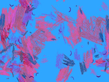 Modern Doodle Header. Kırmızı, Yeşil, Mavi Yatay Şablon Üzerine Sevimli Büyük Çağdaş Geometrik Kusursuz Desen. Büyük Çağdaş Küçük Yazdırma. Pastel Doodle Başlığı.