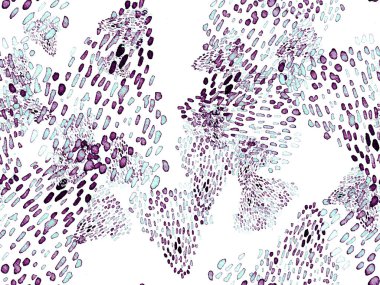 Çivit mavisi, kusursuz hayvan deseni. Suluboya el izi. Afrika egzotik kamuflajı. Geometrik suluboya arka plan. Vahşi hayvan kürkü dokusu. Suluboya El Boyalı Cilt Deseni.