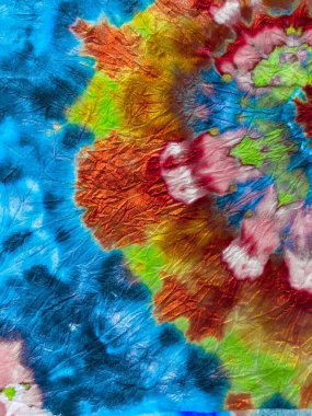 Boya sarmalı arka plan. Özgürlük Girdabı 'nı bağladı. Boho Boyalı Kıyafetler. Reggae Suluboya Efekti. Kırmızı ve İndigo Psikedelik Girdap Tekstili. Hippi Batic. Canlı Haight San Francisco Swatch. 