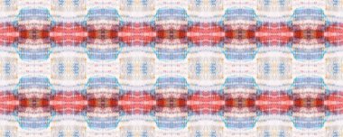 Kırmızı, bej ve mavi sembol geometrik mayo deseni. Yılan Derisi Rastgele Doku. Boya fırçası Python arka planı. Etnik Kusursuz Düzen. Eğlenceli Dikdörtgen İkat Uyumu. Suluboya Etnik Tasarım.